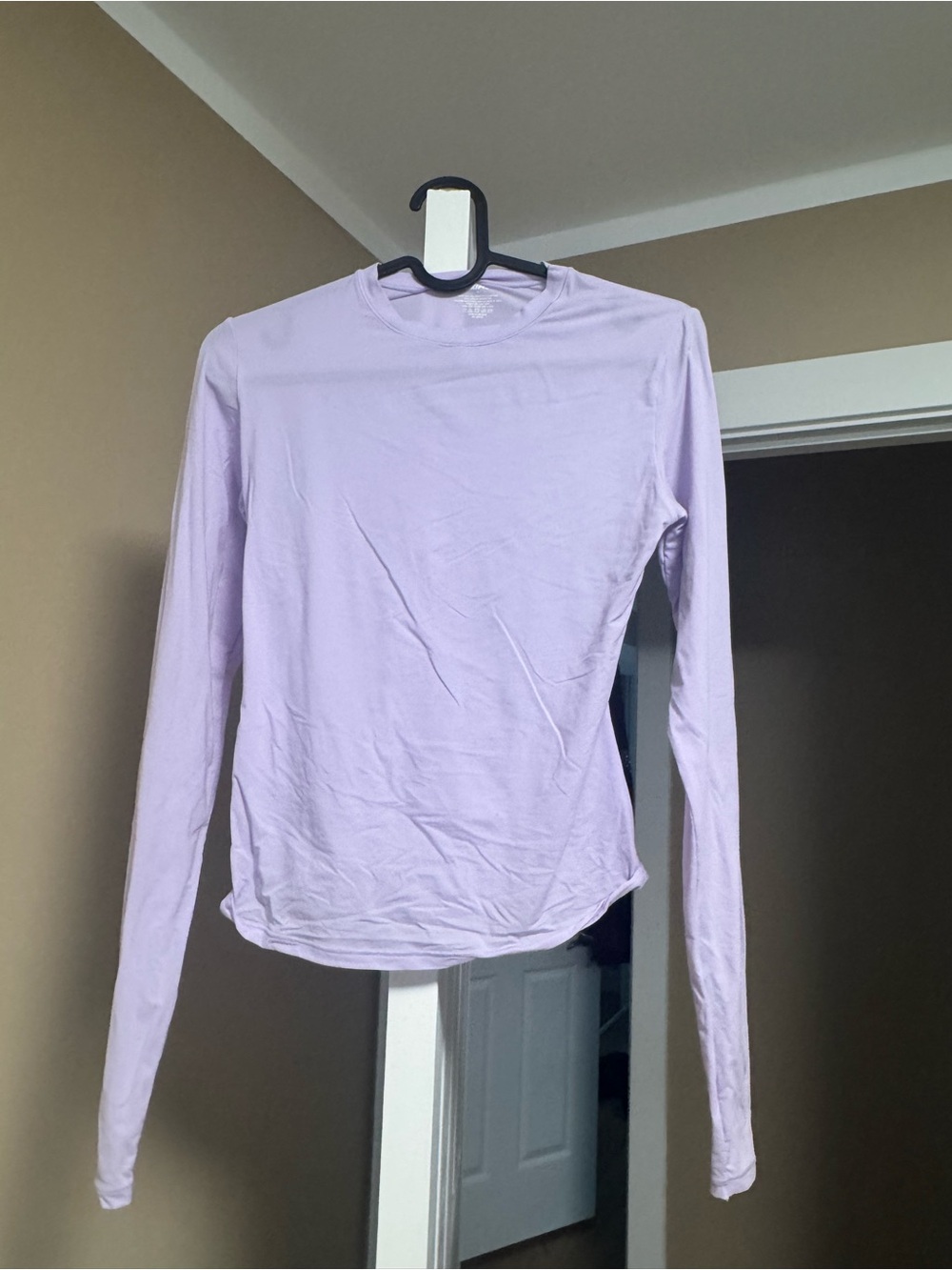 SKIMS Long Sleeve Crew Top - Lavender